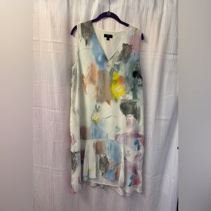 Abstract Sleeveless Dress